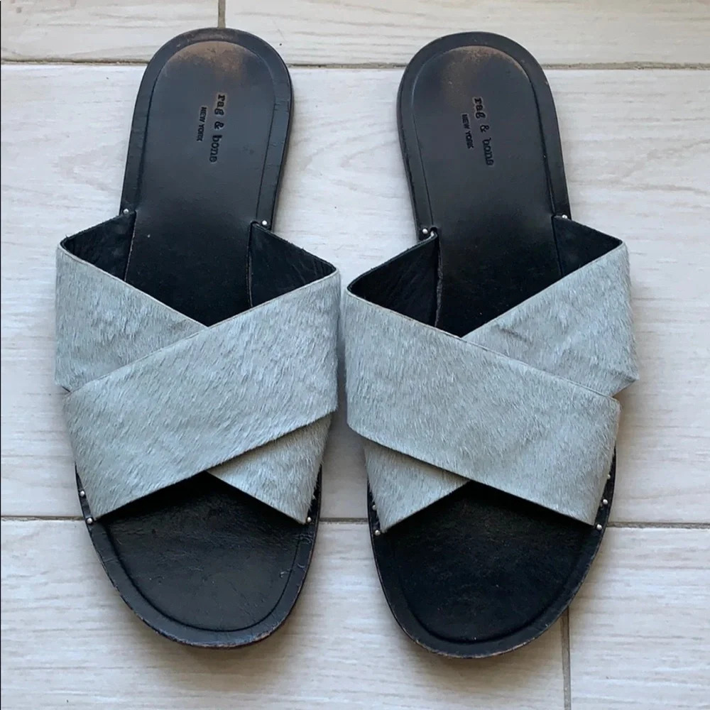 Rag & Bone Keaton calf hair sandals